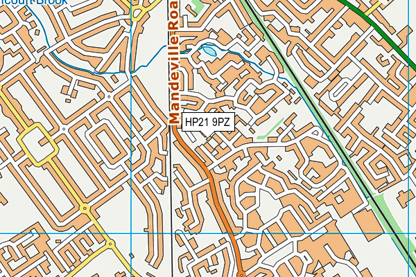 HP21 9PZ map - OS VectorMap District (Ordnance Survey)