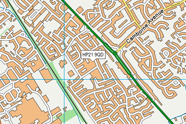 HP21 9QD map - OS VectorMap District (Ordnance Survey)