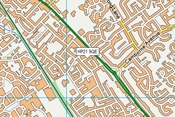 HP21 9QE map - OS VectorMap District (Ordnance Survey)