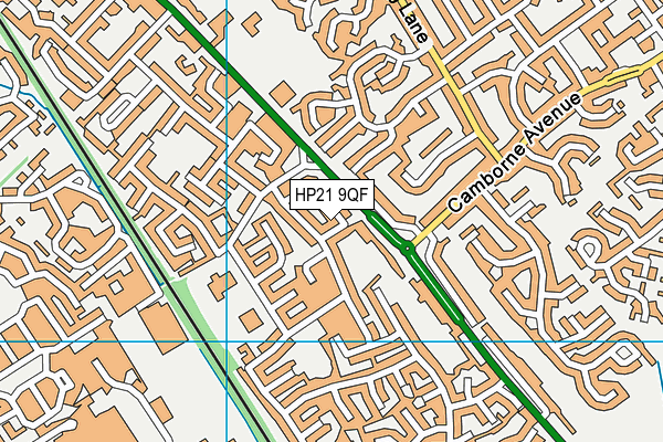 HP21 9QF map - OS VectorMap District (Ordnance Survey)