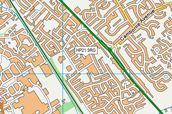 HP21 9RG map - OS VectorMap District (Ordnance Survey)