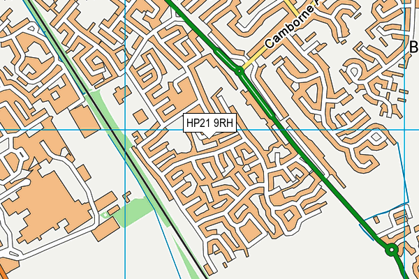 HP21 9RH map - OS VectorMap District (Ordnance Survey)