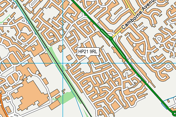HP21 9RL map - OS VectorMap District (Ordnance Survey)