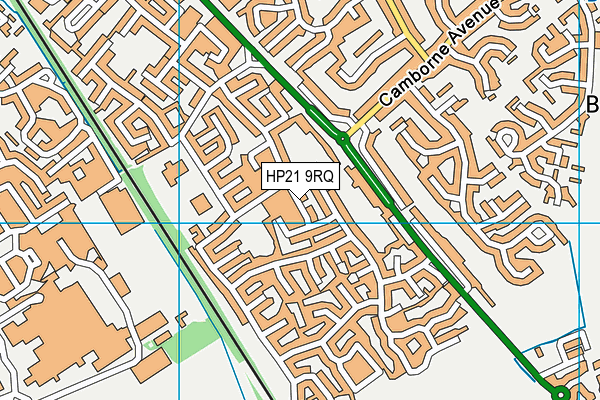 HP21 9RQ map - OS VectorMap District (Ordnance Survey)