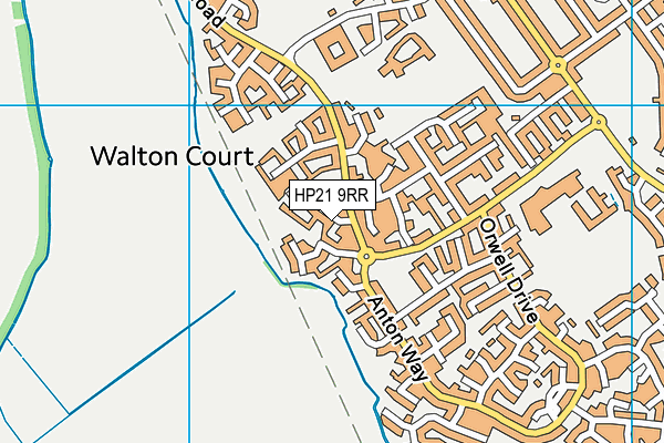 HP21 9RR map - OS VectorMap District (Ordnance Survey)