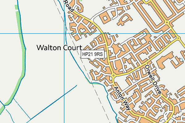 HP21 9RS map - OS VectorMap District (Ordnance Survey)
