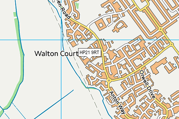 HP21 9RT map - OS VectorMap District (Ordnance Survey)