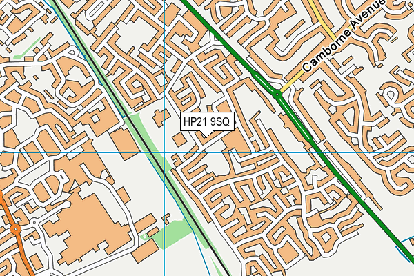 HP21 9SQ map - OS VectorMap District (Ordnance Survey)