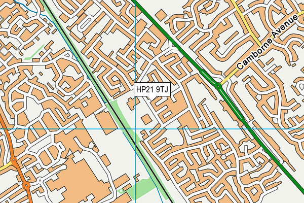 HP21 9TJ map - OS VectorMap District (Ordnance Survey)