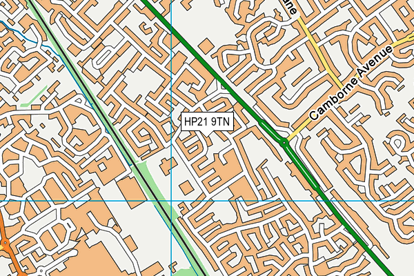 HP21 9TN map - OS VectorMap District (Ordnance Survey)