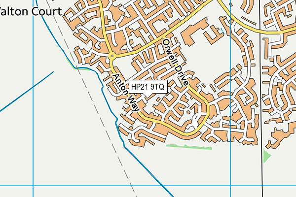 HP21 9TQ map - OS VectorMap District (Ordnance Survey)