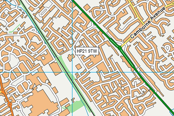 HP21 9TW map - OS VectorMap District (Ordnance Survey)
