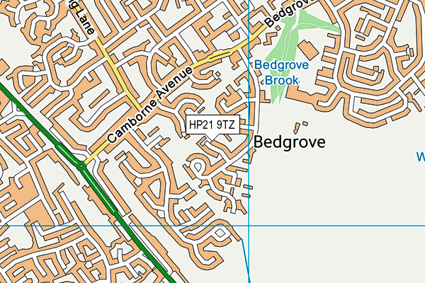 HP21 9TZ map - OS VectorMap District (Ordnance Survey)