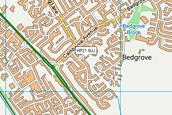 HP21 9UJ map - OS VectorMap District (Ordnance Survey)