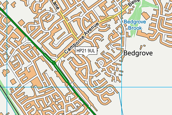 HP21 9UL map - OS VectorMap District (Ordnance Survey)