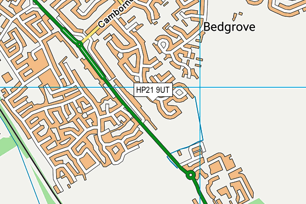 HP21 9UT map - OS VectorMap District (Ordnance Survey)