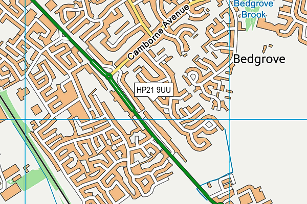HP21 9UU map - OS VectorMap District (Ordnance Survey)