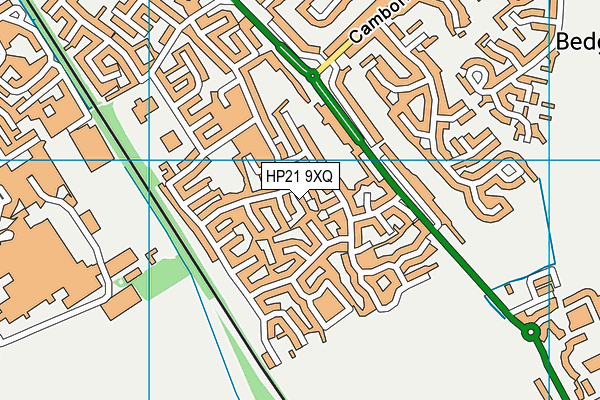 HP21 9XQ map - OS VectorMap District (Ordnance Survey)