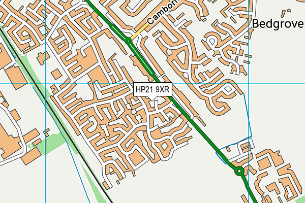 HP21 9XR map - OS VectorMap District (Ordnance Survey)