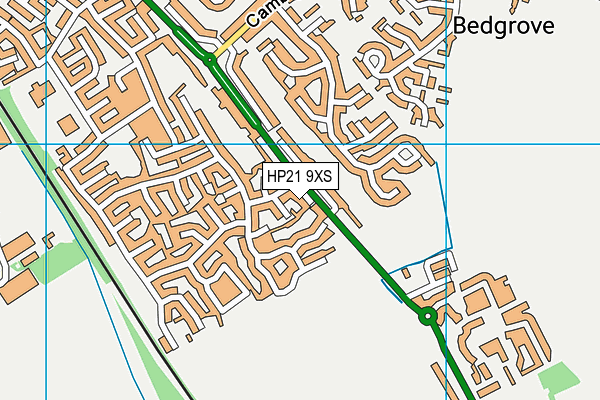 HP21 9XS map - OS VectorMap District (Ordnance Survey)