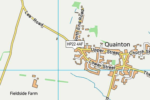 HP22 4AF map - OS VectorMap District (Ordnance Survey)