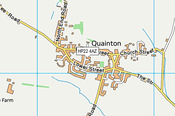 HP22 4AZ map - OS VectorMap District (Ordnance Survey)