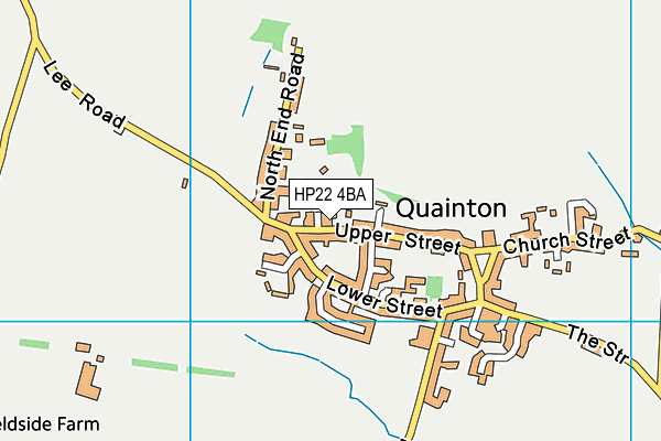 HP22 4BA map - OS VectorMap District (Ordnance Survey)