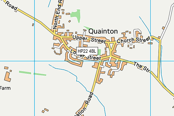 HP22 4BL map - OS VectorMap District (Ordnance Survey)
