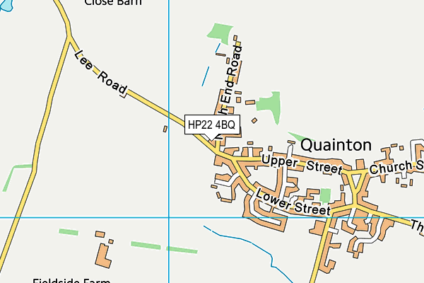 HP22 4BQ map - OS VectorMap District (Ordnance Survey)