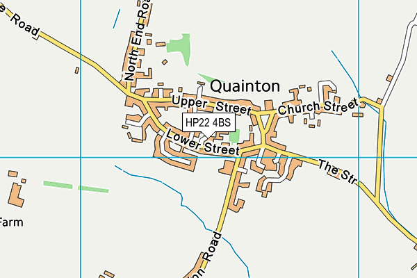 HP22 4BS map - OS VectorMap District (Ordnance Survey)