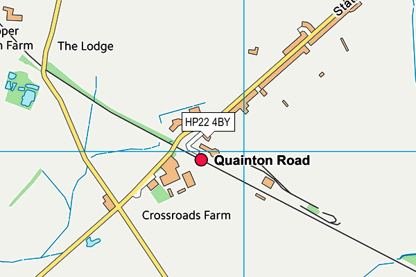 HP22 4BY map - OS VectorMap District (Ordnance Survey)