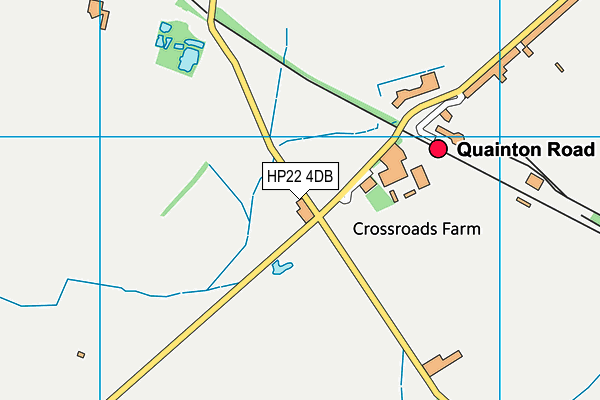 HP22 4DB map - OS VectorMap District (Ordnance Survey)