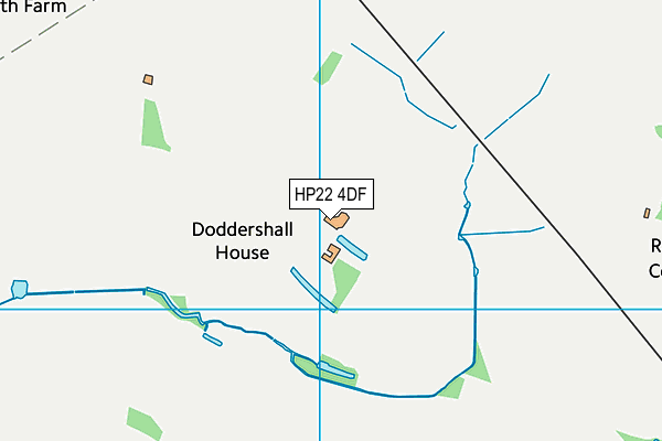 HP22 4DF map - OS VectorMap District (Ordnance Survey)