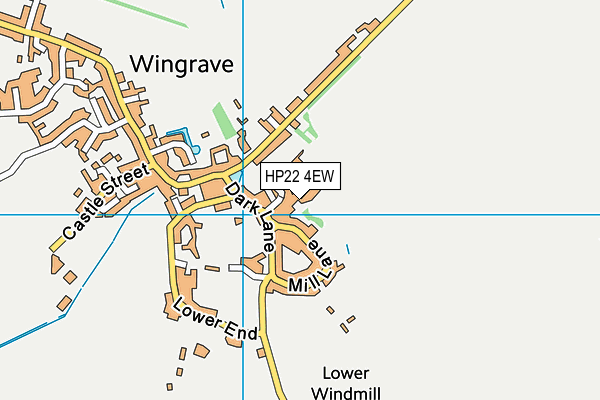 HP22 4EW map - OS VectorMap District (Ordnance Survey)