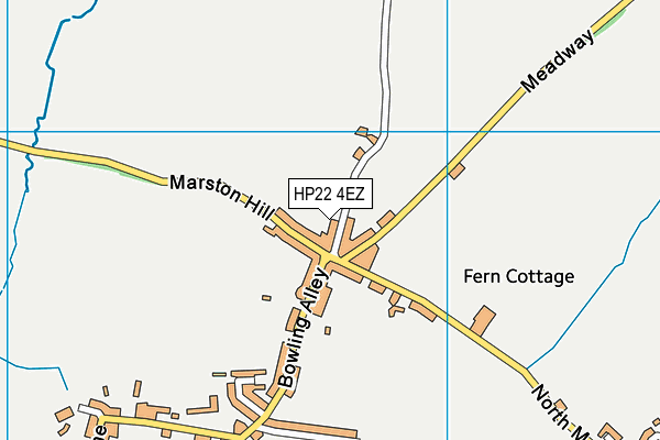 HP22 4EZ map - OS VectorMap District (Ordnance Survey)
