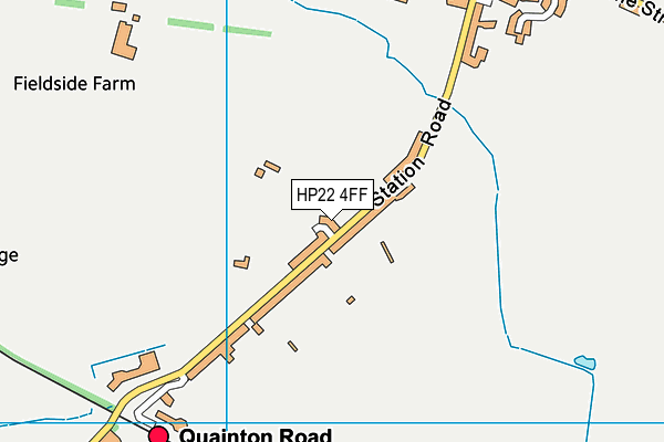 HP22 4FF map - OS VectorMap District (Ordnance Survey)