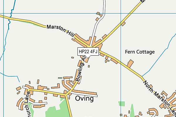 HP22 4FJ map - OS VectorMap District (Ordnance Survey)