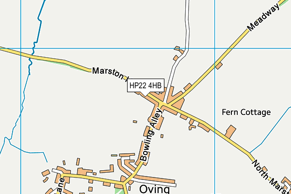 HP22 4HB map - OS VectorMap District (Ordnance Survey)