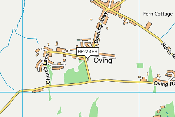 HP22 4HH map - OS VectorMap District (Ordnance Survey)