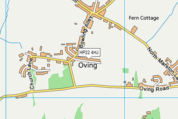 HP22 4HJ map - OS VectorMap District (Ordnance Survey)