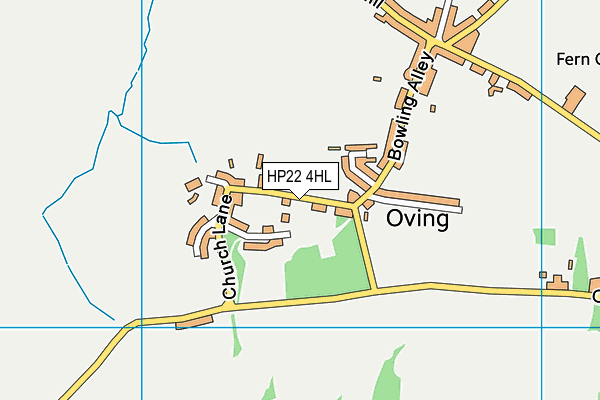 HP22 4HL map - OS VectorMap District (Ordnance Survey)