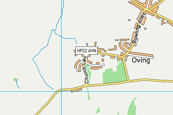 HP22 4HN map - OS VectorMap District (Ordnance Survey)