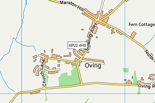 HP22 4HS map - OS VectorMap District (Ordnance Survey)