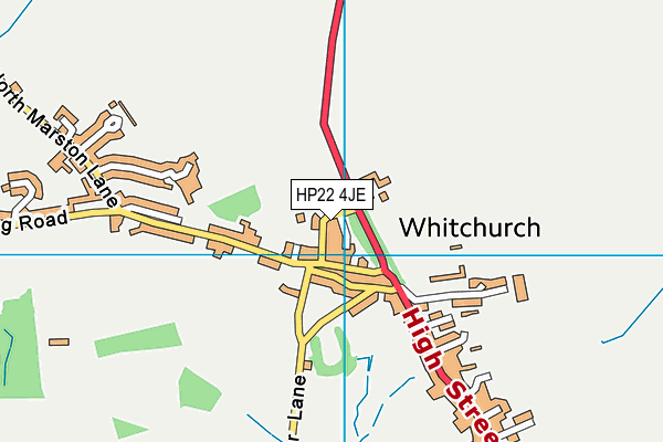 HP22 4JE map - OS VectorMap District (Ordnance Survey)