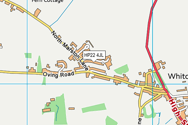 HP22 4JL map - OS VectorMap District (Ordnance Survey)