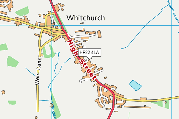 HP22 4LA map - OS VectorMap District (Ordnance Survey)