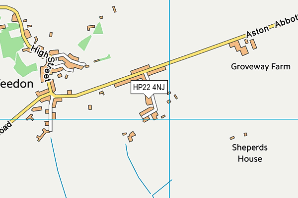 HP22 4NJ map - OS VectorMap District (Ordnance Survey)