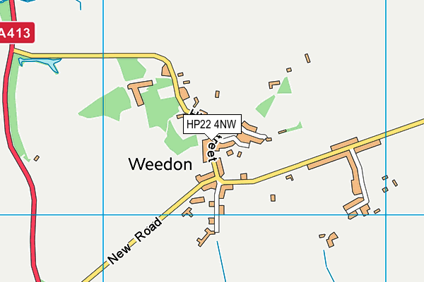 HP22 4NW map - OS VectorMap District (Ordnance Survey)