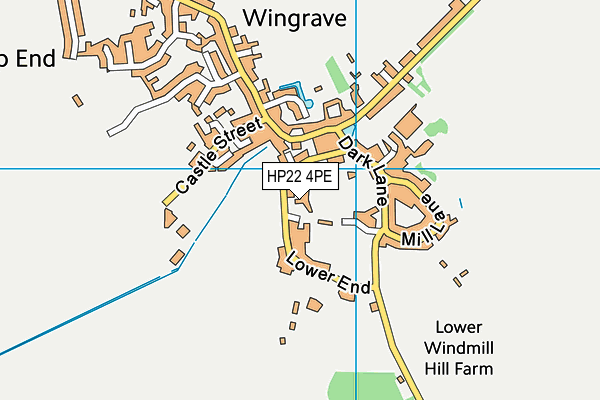 HP22 4PE map - OS VectorMap District (Ordnance Survey)