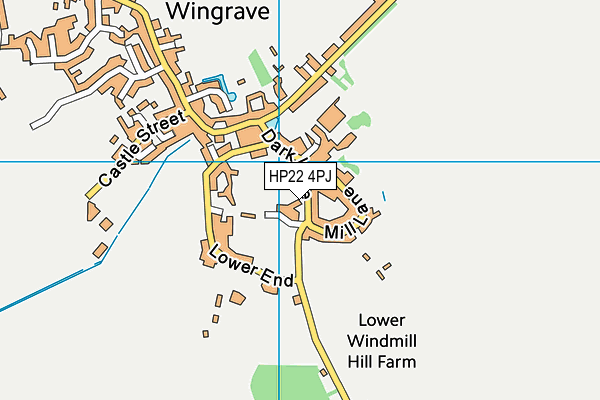 HP22 4PJ map - OS VectorMap District (Ordnance Survey)